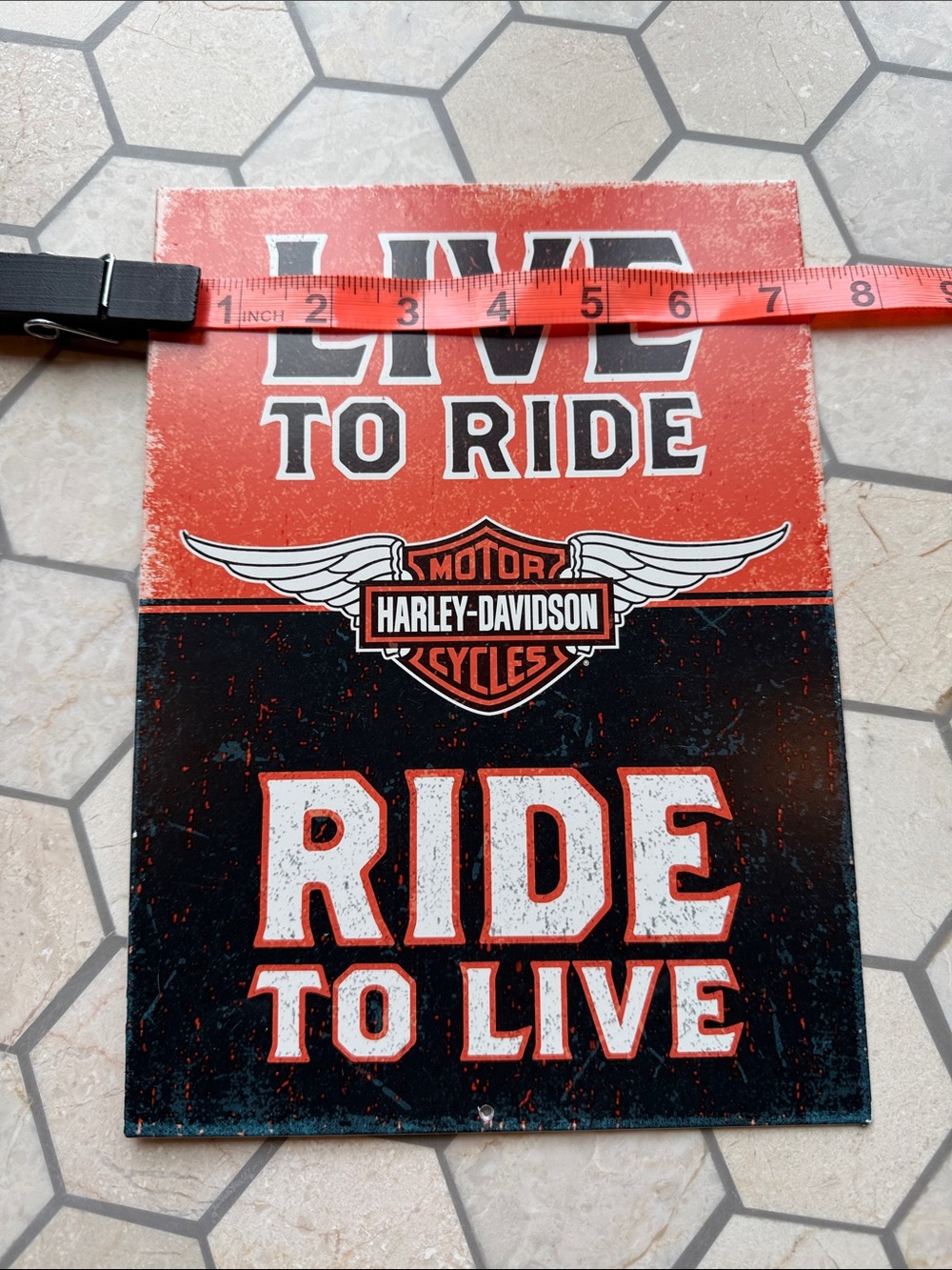 🖤🧡 Harley-Davidson Metal Decorative Sign - Picture 3 of 5